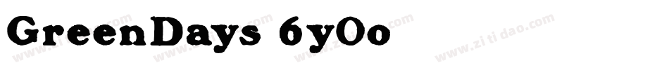 GreenDays-6y0o字体转换
