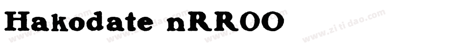 Hakodate-nRR0O字体转换