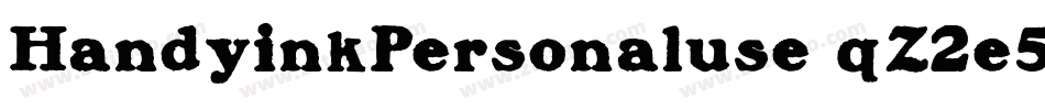 HandyinkPersonaluse-qZ2e5字体转换