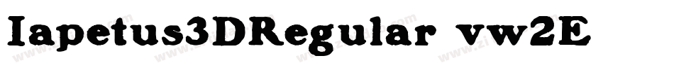 Iapetus3DRegular-vw2E字体转换