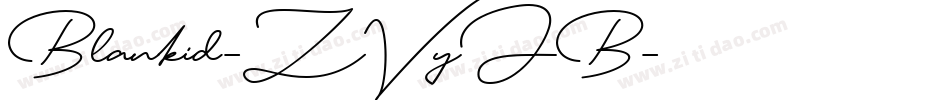 Blankid-ZVyJB字体转换