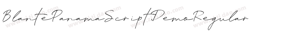 BlantePanamaScriptDemoRegular-1AaM字体转换
