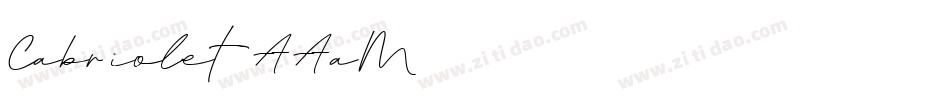 Cabriolet-AAaM字体转换