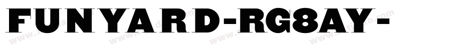 Funyard-rg8Ay字体转换