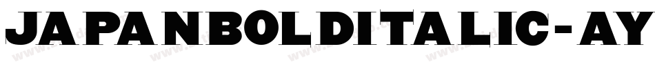 JapanBoldItalic-AyKm字体转换