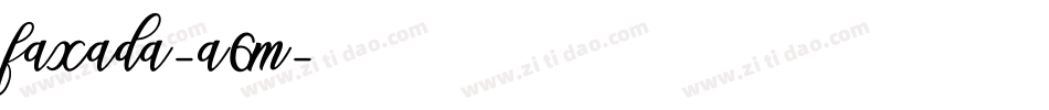 Faxada-a6m字体转换