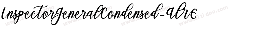 InspectorGeneralCondensed-ALR6m字体转换