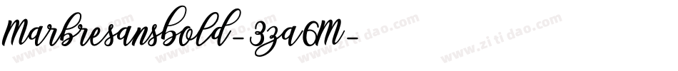 MarbresansBold-3za6M字体转换