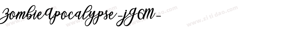 ZombieApocalypse-jG6M字体转换