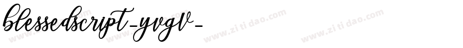 Blessedscript-yvgV字体转换