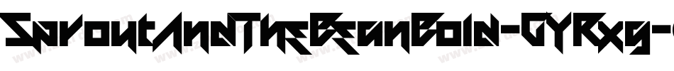 SproutAndTheBeanBold-6YRxg字体转换