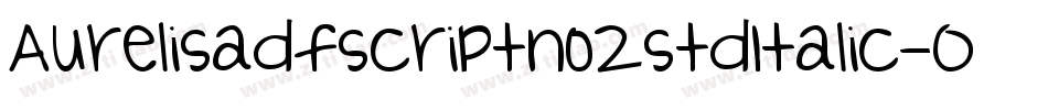 Aurelisadfscriptno2stdItalic-0G2z字体转换