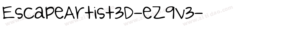 EscapeArtist3D-eZ9V3字体转换