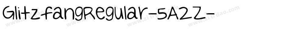 GlitzfangRegular-5A2Z字体转换