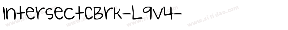IntersectCBrk-L9v4字体转换