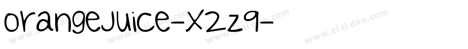 OrangeJuice-X2z9字体转换