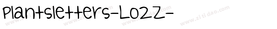 Plantsletters-LO2Z字体转换