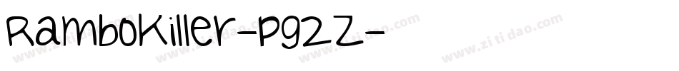 RamboKiller-pg2Z字体转换