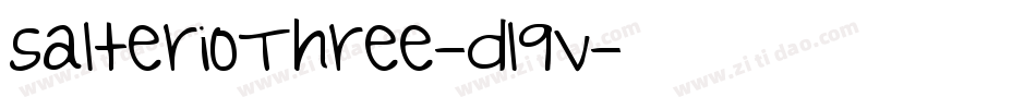 SalterioThree-dl9V字体转换