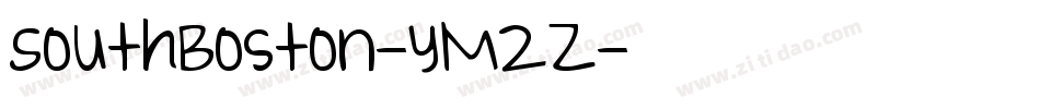 SouthBoston-yM2Z字体转换