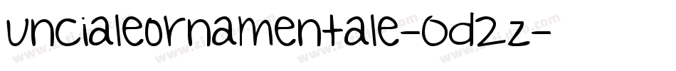 Uncialeornamentale-0d2z字体转换