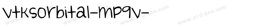 VtksOrbital-mp9V字体转换 VtksOrbital-mp9V字体转换