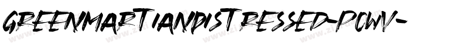GreenMartianDistressed-pOwv字体转换