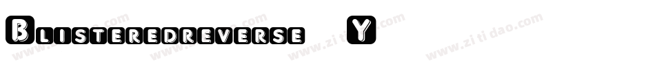Blisteredreverse-9Y70字体转换