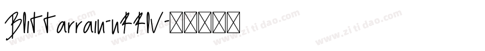 Blittarrain-nRRlV字体转换