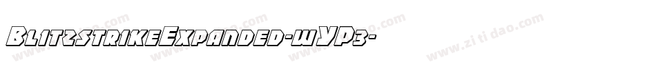BlitzstrikeExpanded-wYP3字体转换