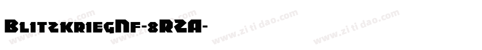 BlitzkriegNf-8RZA字体转换