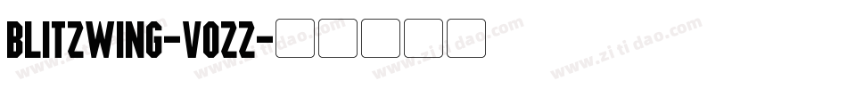 Blitzwing-vOZZ字体转换