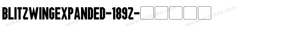 BlitzwingExpanded-189Z字体转换