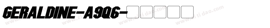 Geraldine-A9q6字体转换