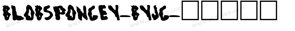 BlobSpongey-ByjG字体转换
