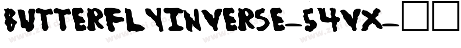 ButterflyInverse-54Vx字体转换