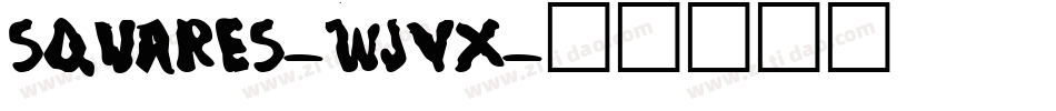 Squares-wJVx字体转换