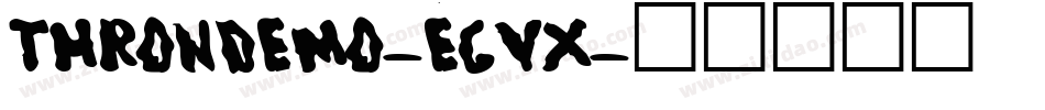 ThronDemo-egVx字体转换