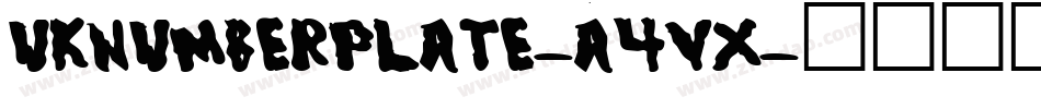 Uknumberplate-A4Vx字体转换 Uknumberplate-A4Vx字体转换