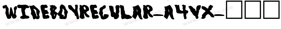 WideBoyRegular-a4Vx字体转换