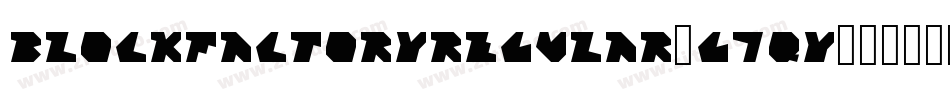BlockFactoryRegular-G7qy字体转换