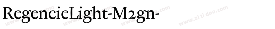 RegencieLight-M2gn字体转换