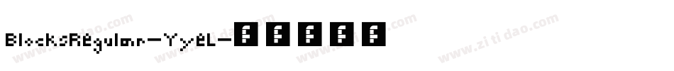 BlocksRegular-YyeL字体转换