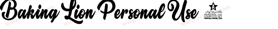 Baking-Lion-Personal-Use-2字体转换