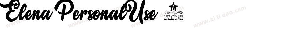 Elena-PersonalUse-2字体转换