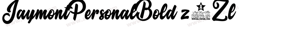 JaymontPersonalBold-z2Zl字体转换