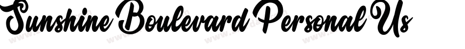 Sunshine-Boulevard-Personal-Use-2字体转换