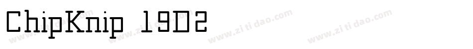 ChipKnip-19D2字体转换