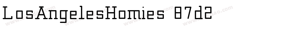 LosAngelesHomies-87d2字体转换