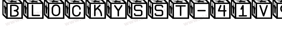 BlockysSt-41V9字体转换
